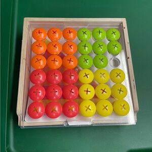 Lovevery Mosaic Button Board and cards